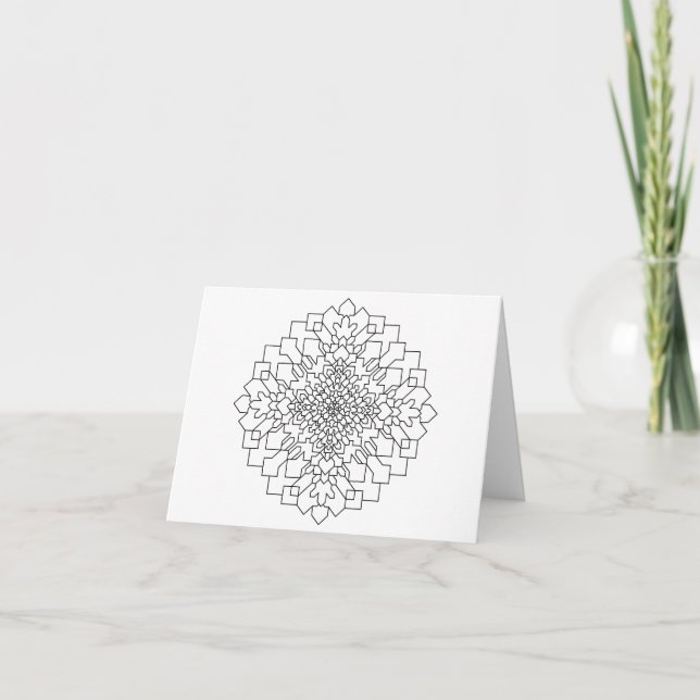Carte Mandala géométrique #15 (Devant)