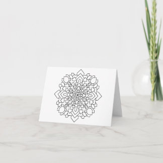 Carte Mandala géométrique n° 12