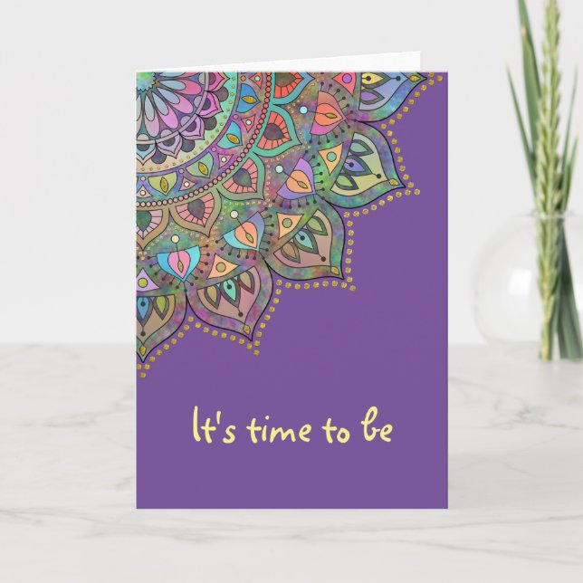 Carte Mandala Inde Style 1 (Devant)
