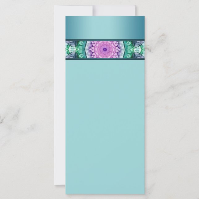 Carte Mandala Lily d'eau moderne (Devant)