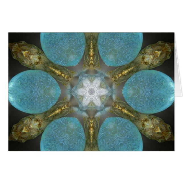 Carte Mandala Spa en verre marin (Devant horizontal)