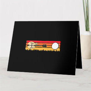 Carte Mandolin Sunset Vintage Bluegrass Musique Plan d'a