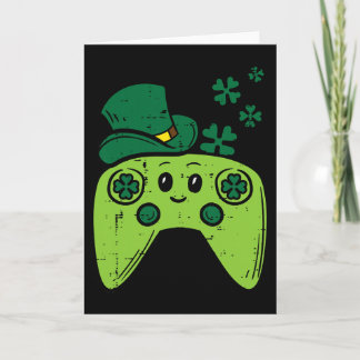 Carte Manette de jeu vidéo irlandaise St Patrick Day Gam