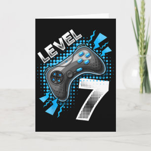 Carte Manette de jeu vidéo niveau 7 7e anniversaire Game