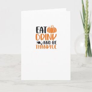 Carte Manger Boire Et Être Effrayant Minimaliste Propre