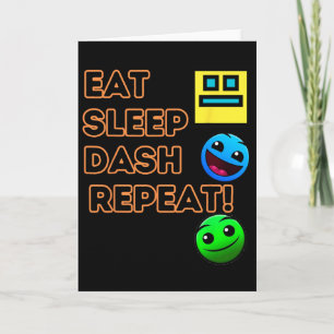 Carte Manger Dormir Dash Répéter Jeu Vidéo Géométrie Vid