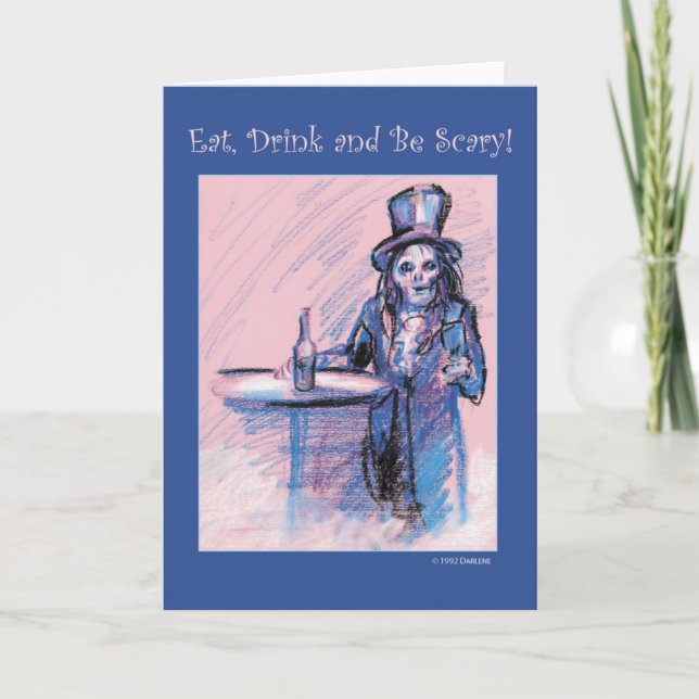 Carte Mangez, boisson et soyez effrayant (Devant)