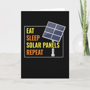 Carte Mangez des panneaux solaires de sommeil solaire ph