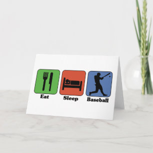 Carte Mangez le baseball du sommeil