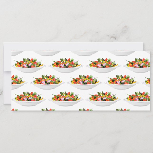 Carte Mangez plus de plantes frais motivation salade let (Devant)