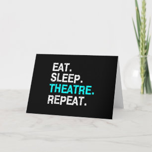 Carte Mangez Sleep Actrice Musicale Femmes Hommes Maman