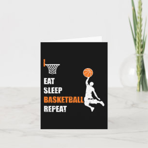 Carte Mangez Sleep Basketball Répéter Basketball Boys et