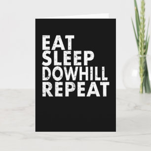 Carte Mangez Sleep Downhill Répétez Mountain Bike En Dis
