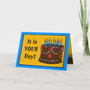 Carte Mangez votre gâteau #2 (Carte Anniversaire)