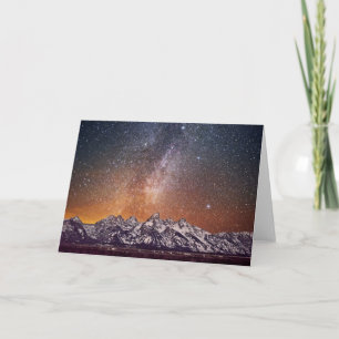 Carte Manière laiteuse au-dessus de Teton grand
