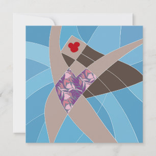 Carte Mannequin de maillot de bain Fun Beach Babe, Art d