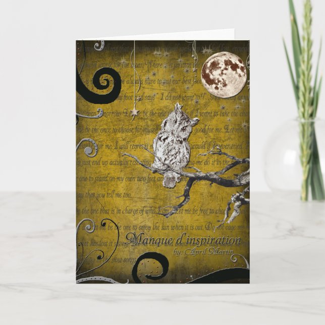 Carte Manque d'inspiration (Devant)