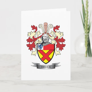 Carte Manteau de crête de famille de Bruce des bras