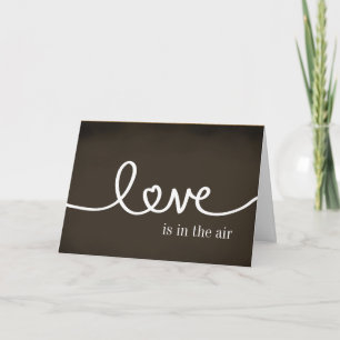 Carte manuscrite de Valentines d'amour de tableau