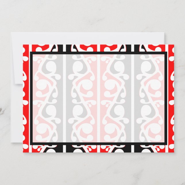 Carte Maori Kowhaiwhai Nouvelle-Zélande (Devant)