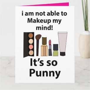 Carte Maquillage amusant de jeu de mot