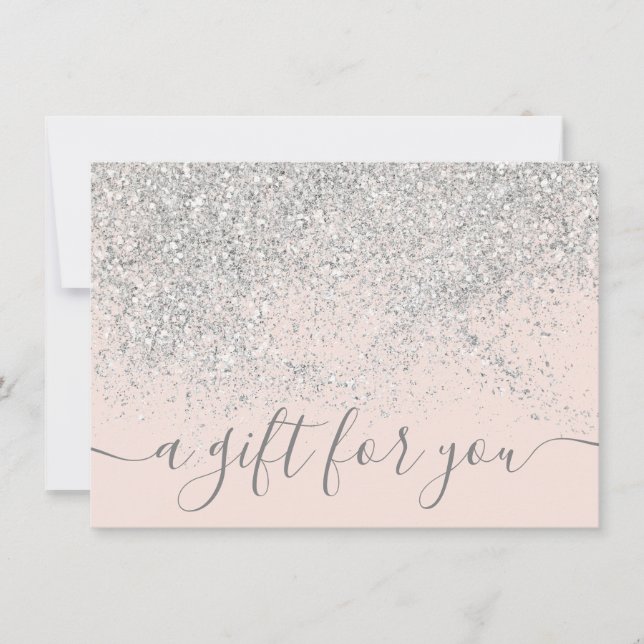 Carte Maquillage cheveux argent parties scintillant past (Devant)