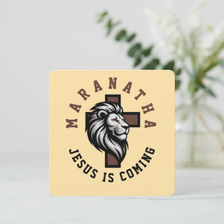 Carte Maranatha Jésus arrive