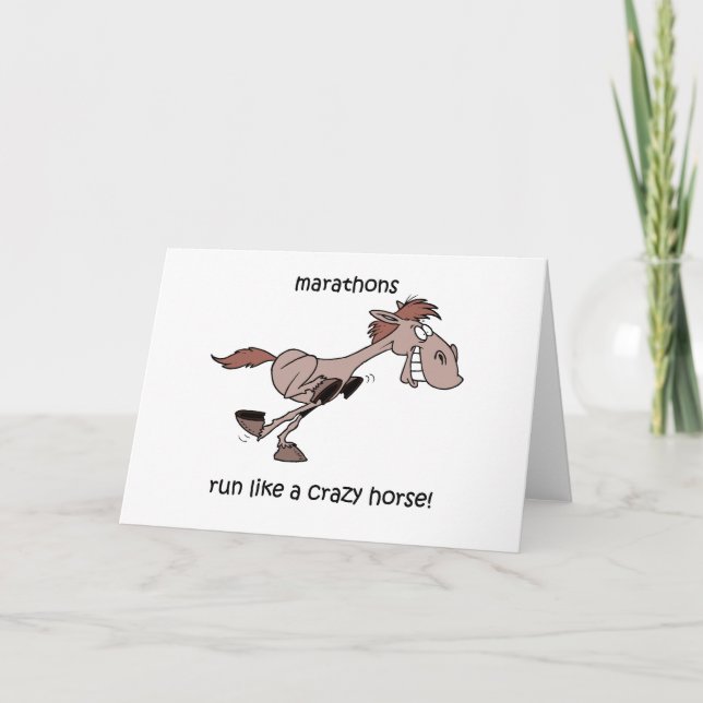 Carte Marathon drôle (Devant)