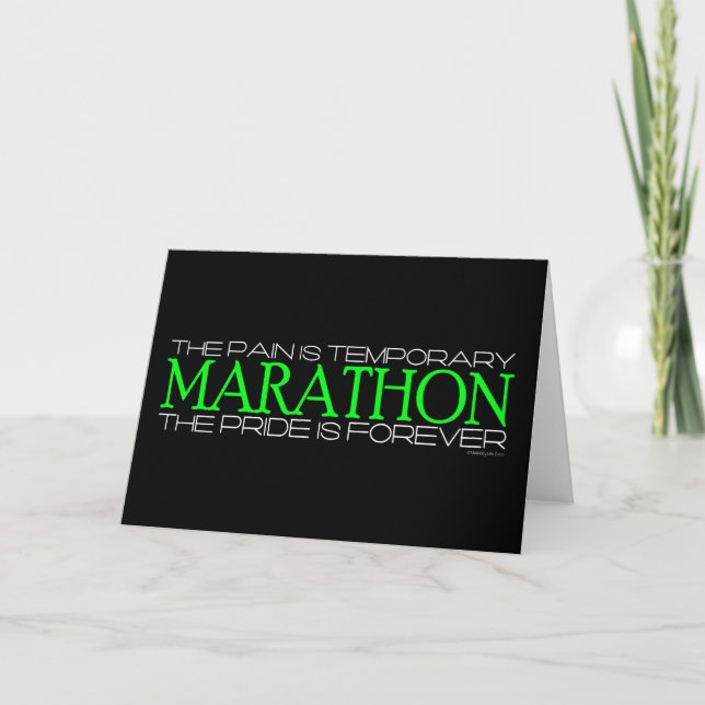 Carte Marathon - La fierté est éternelle (Devant)