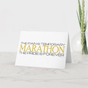Carte Marathon - La fierté est pour toujours - Félicitat