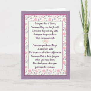 Carte Marbre Rose meilleur ami