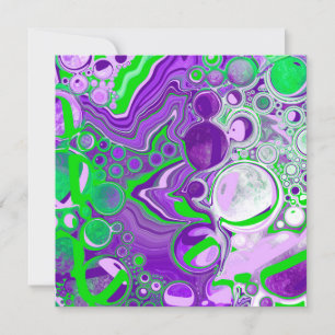 Carte Marbre vert pourpre et citron vert