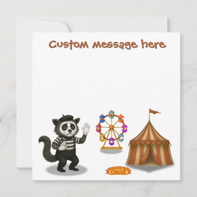 Carte Marcel, civet mime (Devant)