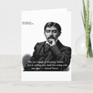 Carte Marcel Proust & Célèbre Citation