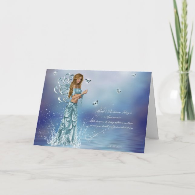 Carte March Birthstone (Devant)