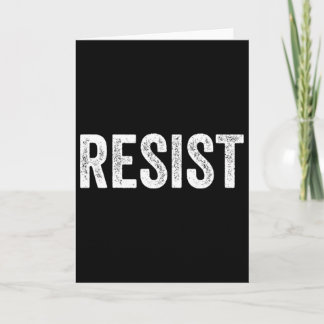 Carte Marche de protestation anti-trump résistante Défi