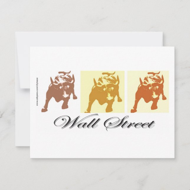 Carte Marché de Wall Street (Devant)
