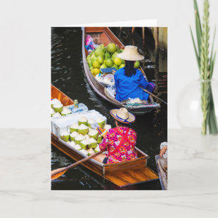 Carte Marché flottant à Bangkok