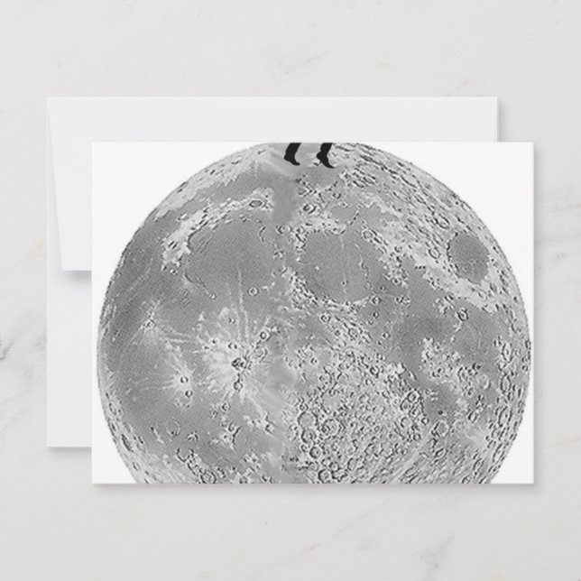 Carte Marche sur la lune (Devant)