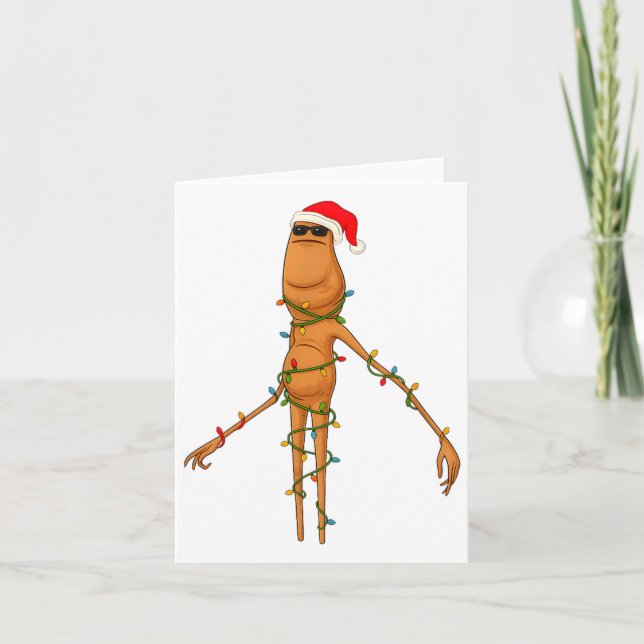 Carte Marcus The Worm, Funny Christmas Lights  (Devant)