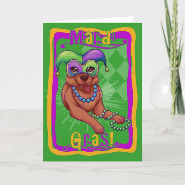 Carte Mardi Gras Chien (Devant)