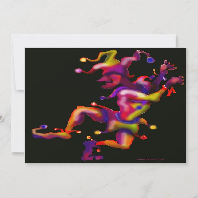 Carte Mardi Gras Jester (Devant)