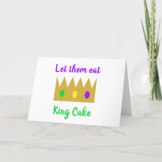 Carte Mardi Gras King Cake Crown Laissez Les Bons Temps