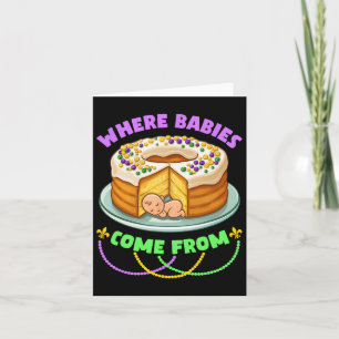 Carte Mardi Gras Le Gâteau Du Roi D'Où Les Bybies
