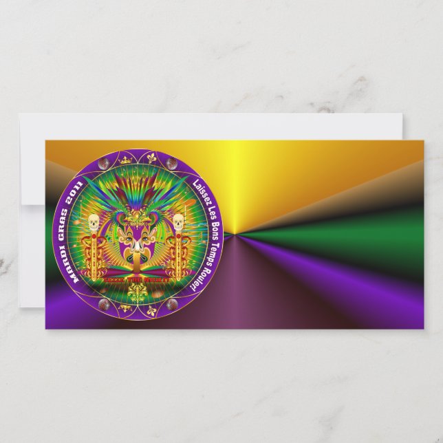 Carte Mardi Gras Witch Doctor-Skull V-1 (Devant)