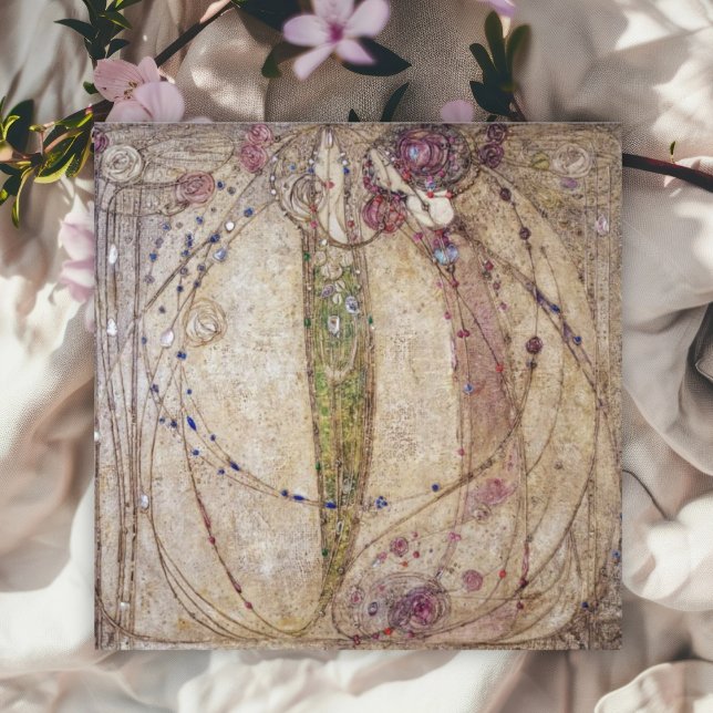 Carte Margaret MacDonald La rose rouge et la rose blanch (Créateur téléchargé)