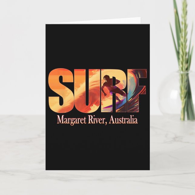 Carte Margaret River, Australia Beach Surfing  (Devant)