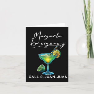 Carte Margarita Urgence Mexicaine Fiesta Drôle Cinco De