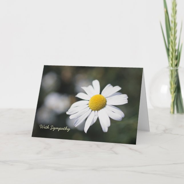 Carte Marguerite, avec la sympathie (Devant)