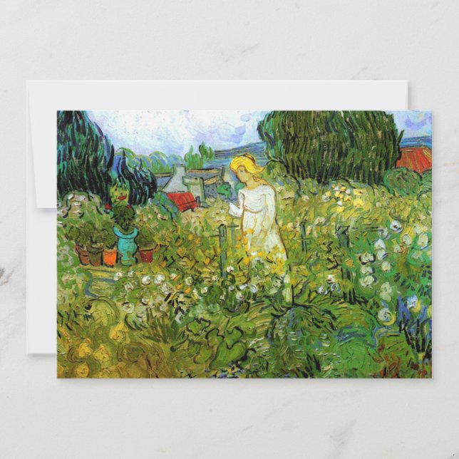 Carte Marguerite Gachet dans le jardin par Vincent van G (Devant)